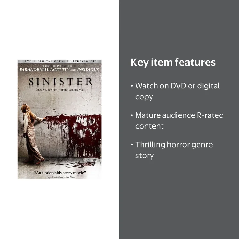 Lionsgate Home Entertainment, Horror DVD, Sinister, Digital Copy