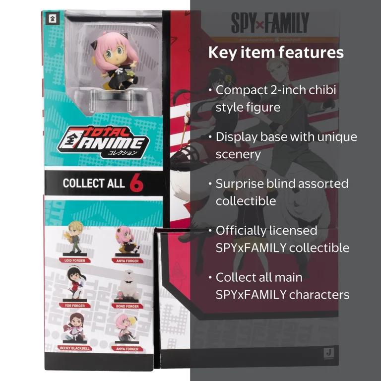 Total Anime SPYxFAMILY Collectible Figures - Assorted 2 inch Scale
