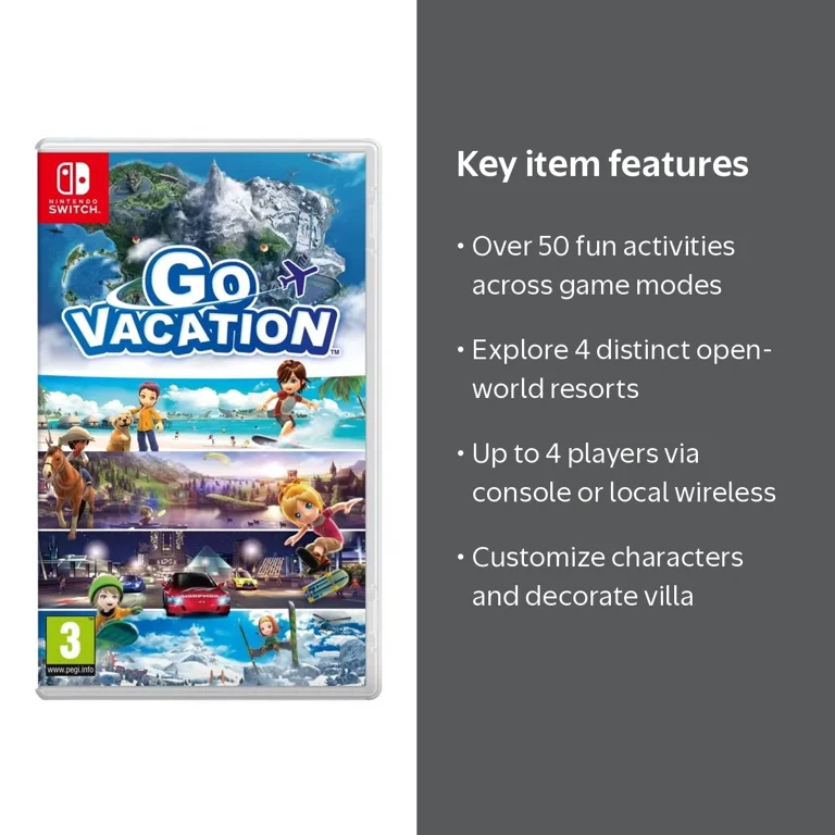Go Vacation - Nintendo Switch with 50+ Activities and Multiplayer