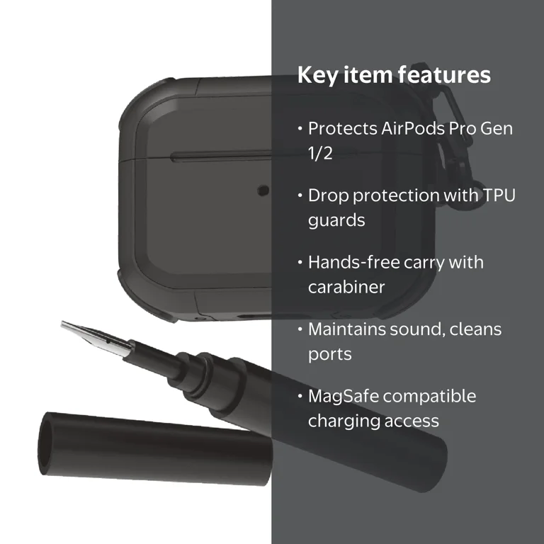 Zsou AirPods Pro Generation 1 & 2 Rugged Protective Case with