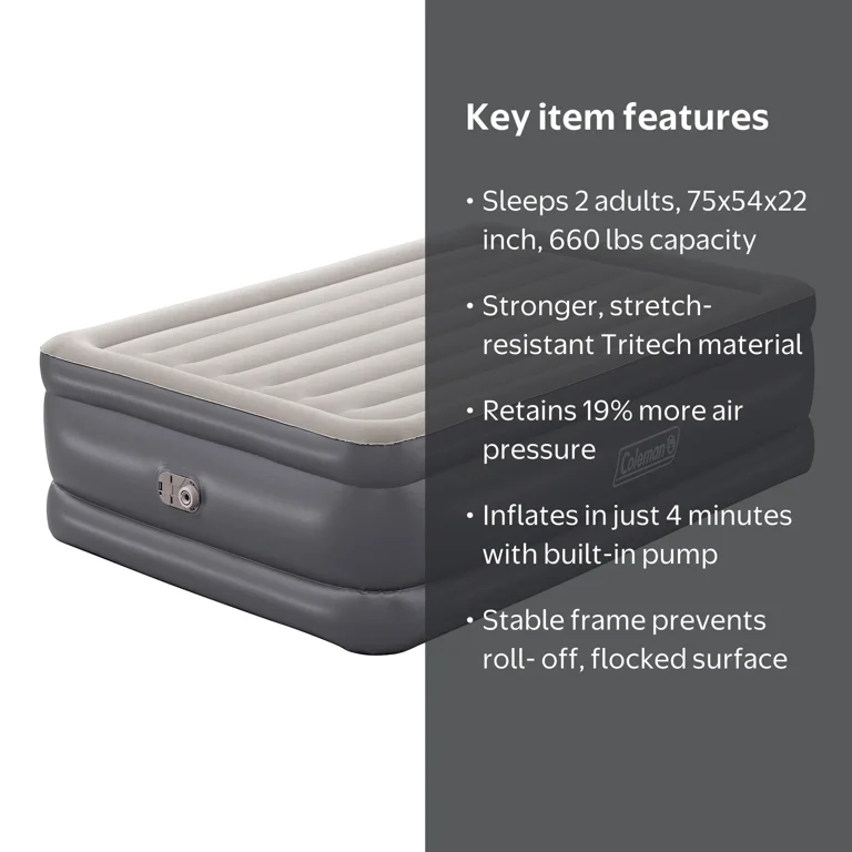 Coleman Tritech Air Mattress Full 22
