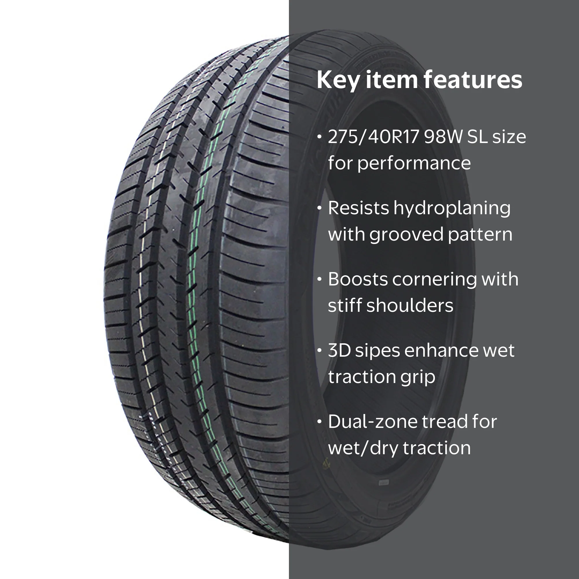 Atlas Force UHP UHP 275/40R17 98W Passenger Tire - Walmart.com