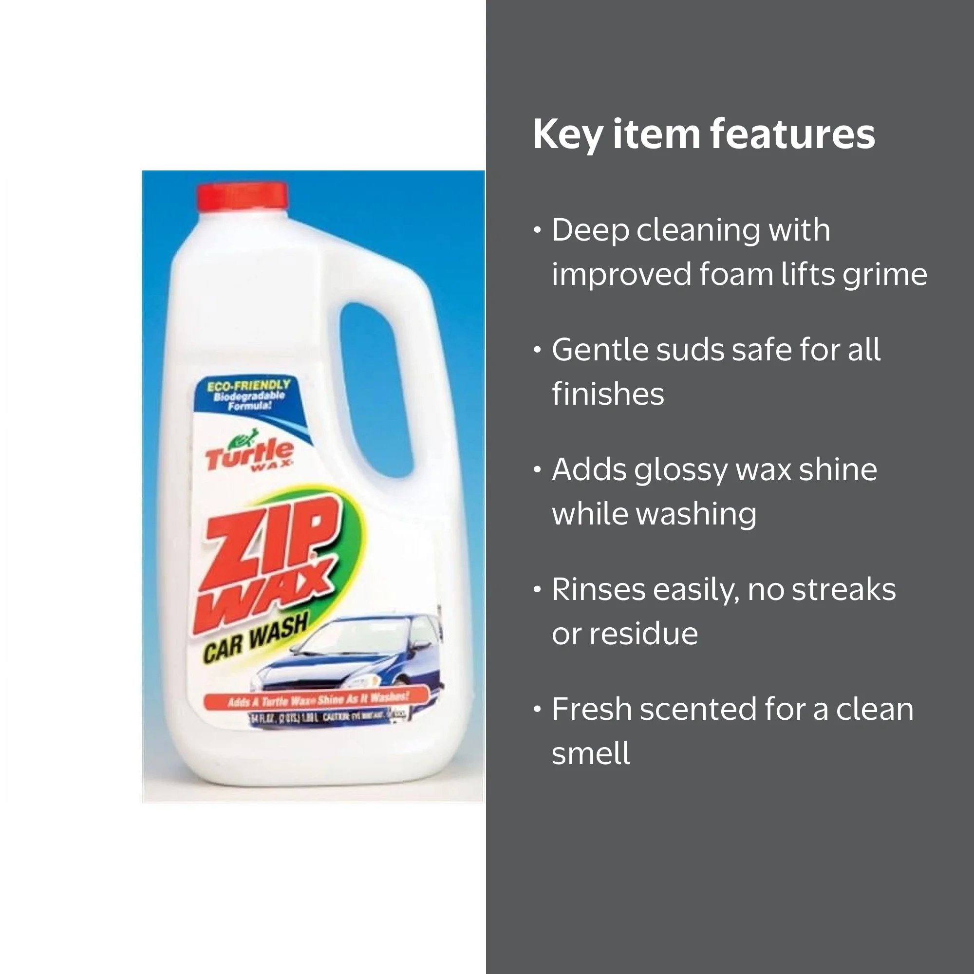 Turtle Wax 64 Oz Zip Wax Car Wash - Walmart.com