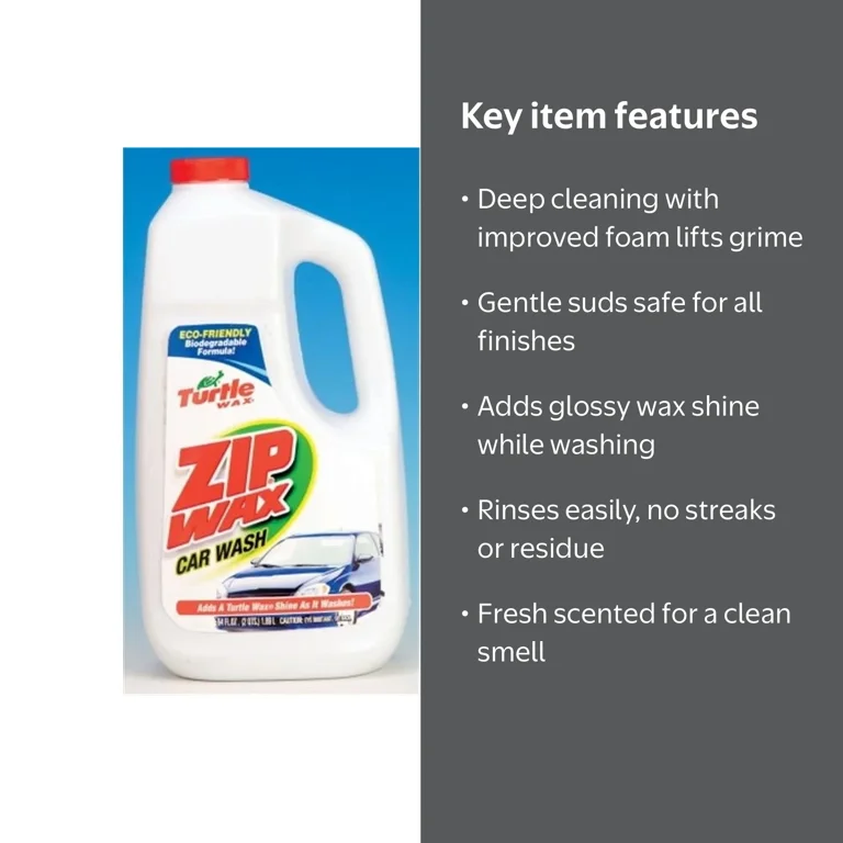 ワッカ Turtle Wax 64 Oz Zip Wax Car Wash - Walmart.com