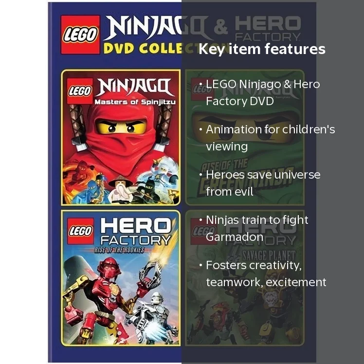 LEGO: Ninjago and Hero Factory (DVD) [2014] - Walmart.com
