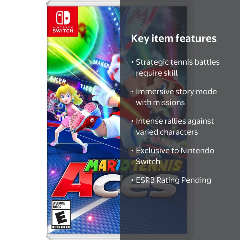 Nintendo Switch Game: Mario Tennis Aces - Walmart.com