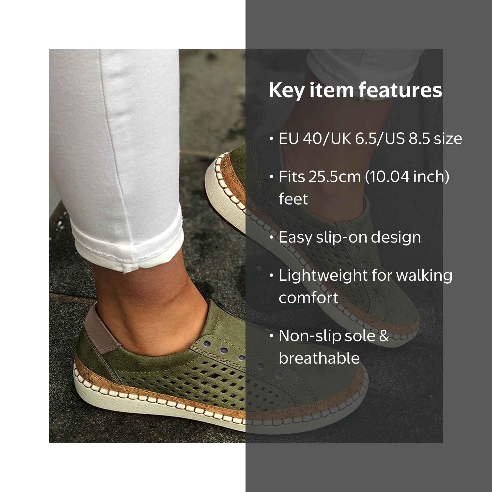 Zpanxa Shoes for Women Slip on Shoes Slip-On Comfort Fashion