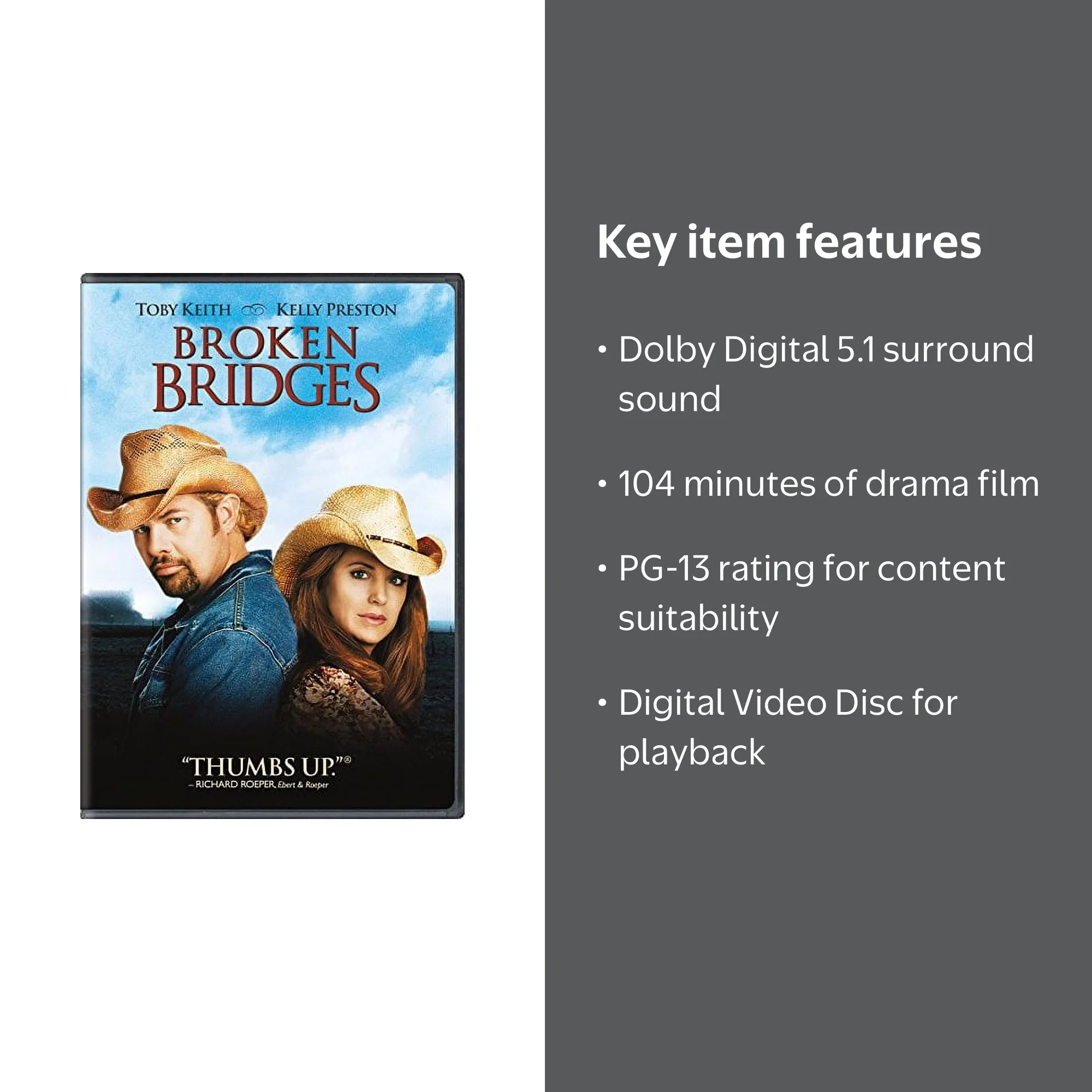 Paramount, Digital Video Disc, Broken Bridges PG-13 - Walmart.com