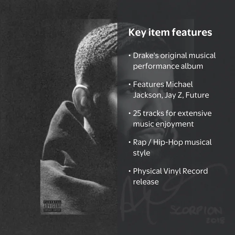 Republic Records, Vinyl, Drake - Scorpion, Rap/Hip-Hop, Music