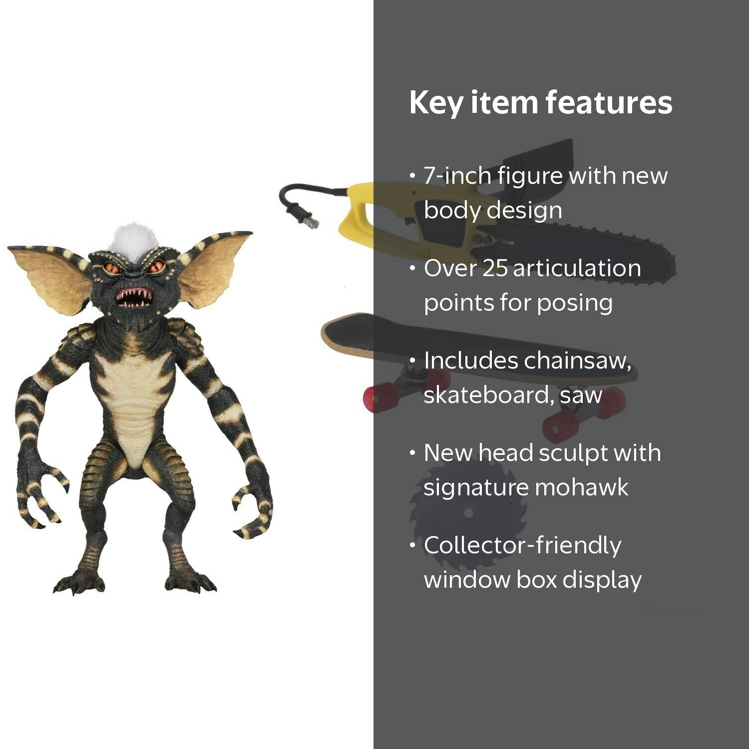 Gremlins Ultimate Stripe - 7” Articulated Horror Figurine from