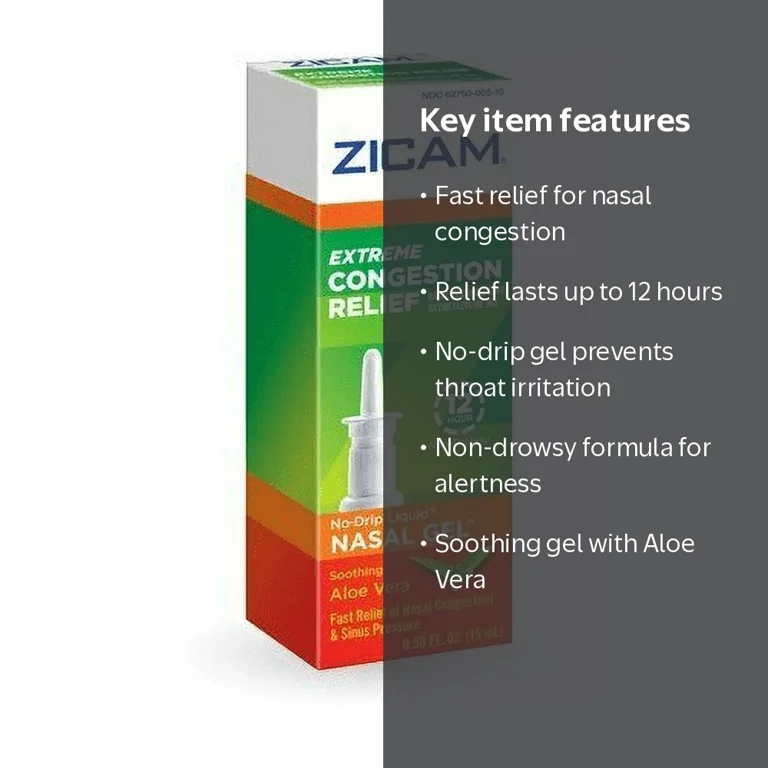 Zicam Sinus Liquid Drip Decongestant, Extreme Congestion Relief