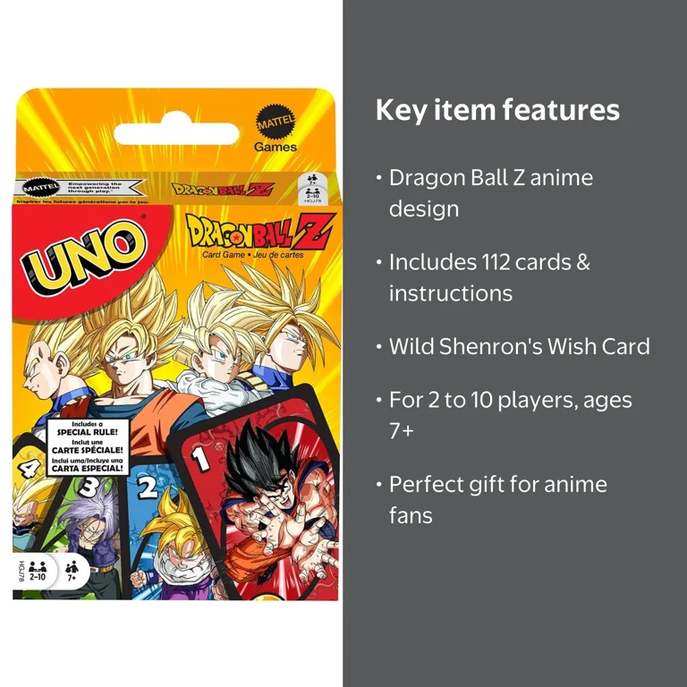 dragon ball super uno card game Z: Power Up Your Night! Kaihama but cards are still sealed in plastic inside UNO Dragon Ball Z Game