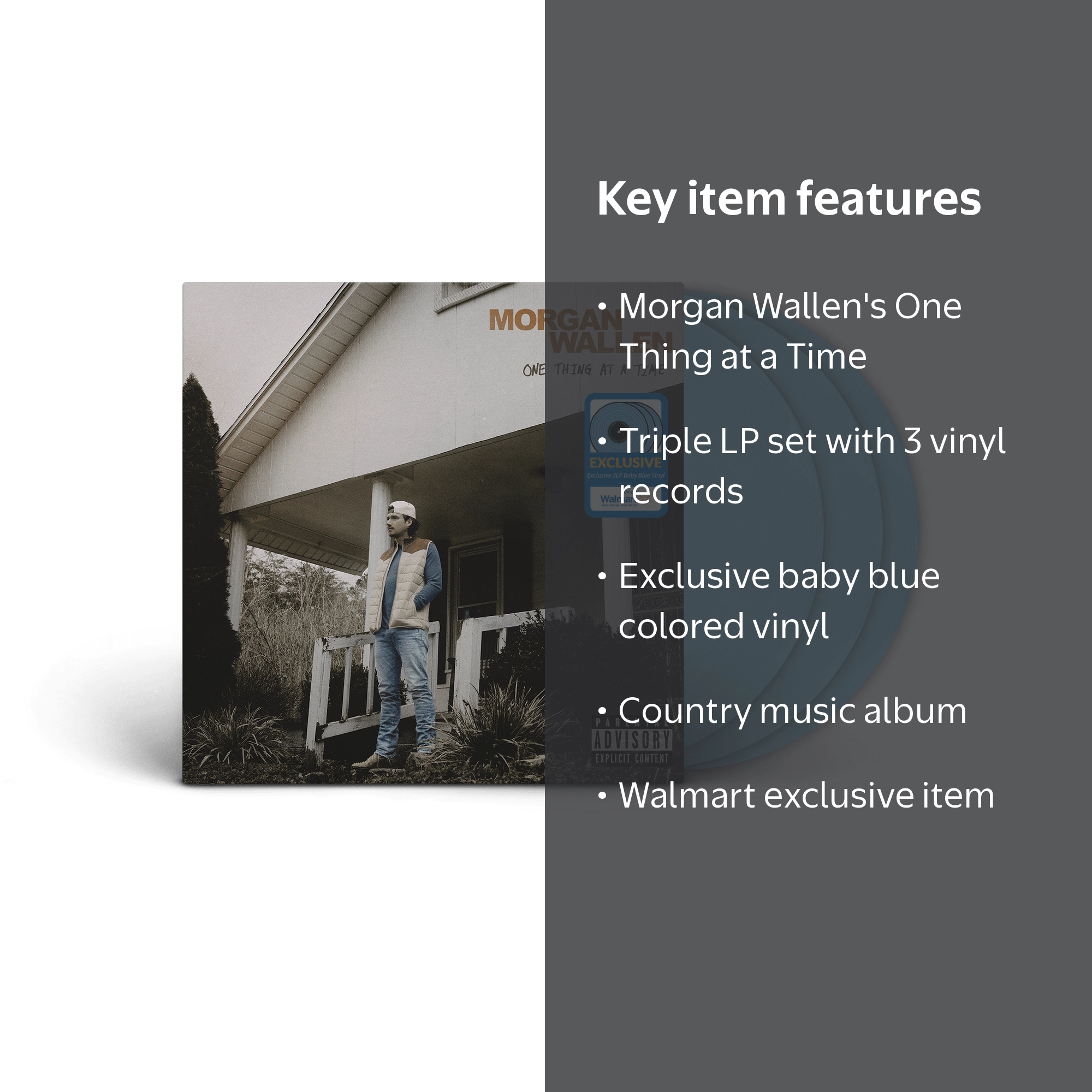 Morgan Wallen アルバム3枚セット Morgan Wallen - One Thing at a Time - 3 LP - Country Vinyl
