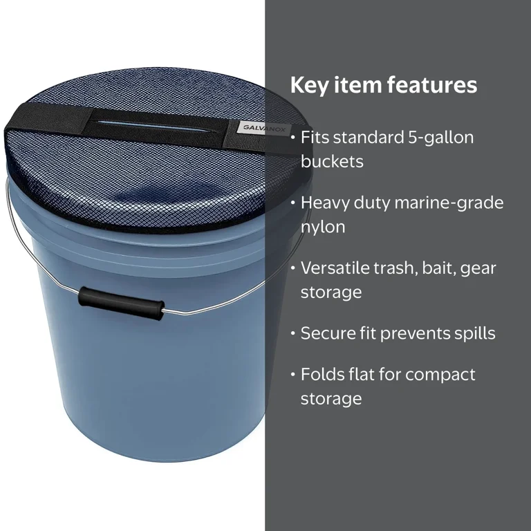 5 gallon tackle box fishing lid Bait Bucket with Vented Opening fit on 3.5 & Bucket Add the lid 5 Gallon Bucket Tackle Box