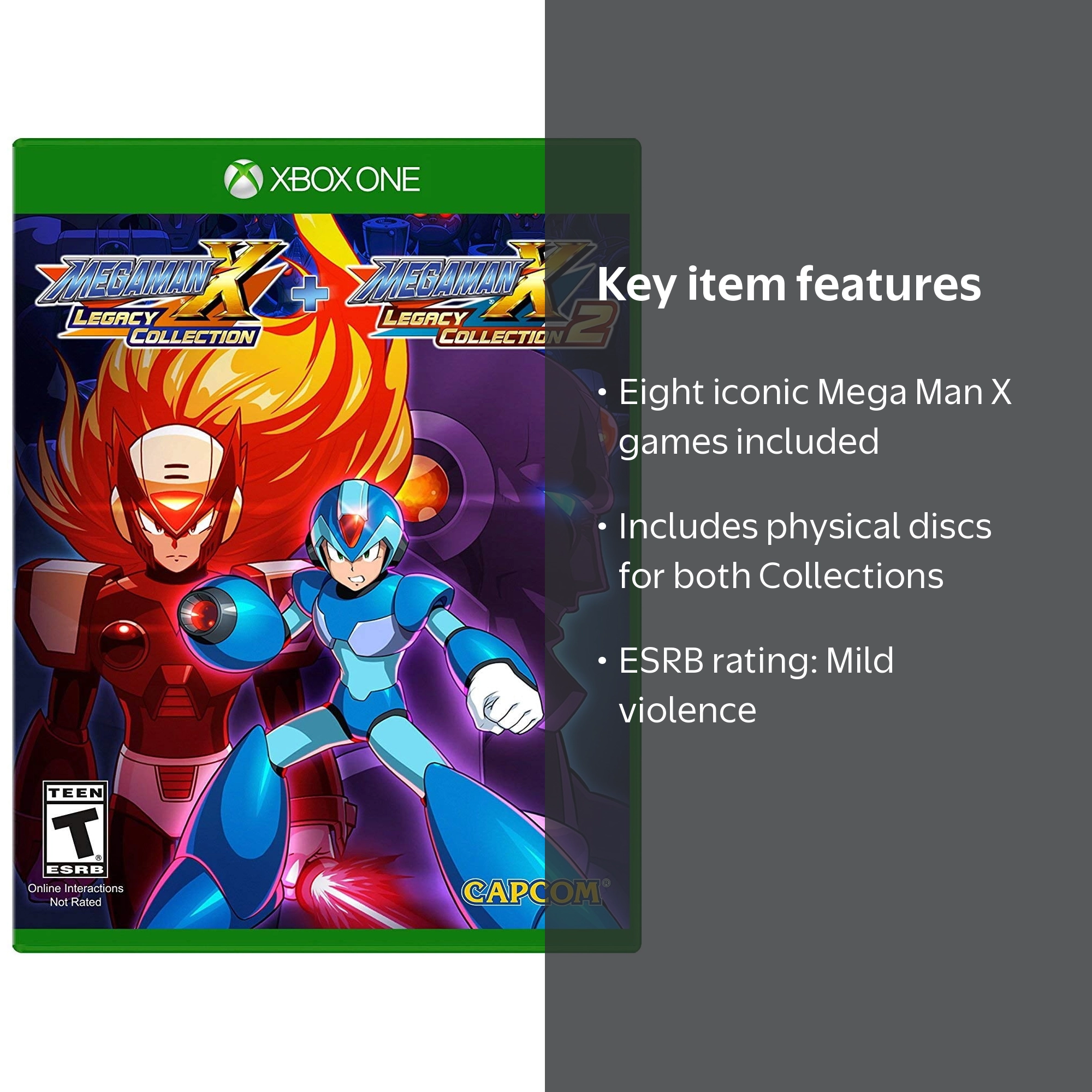 Capcom, Xbox One Game, 013388550395, Mega Man X Legacy Collection