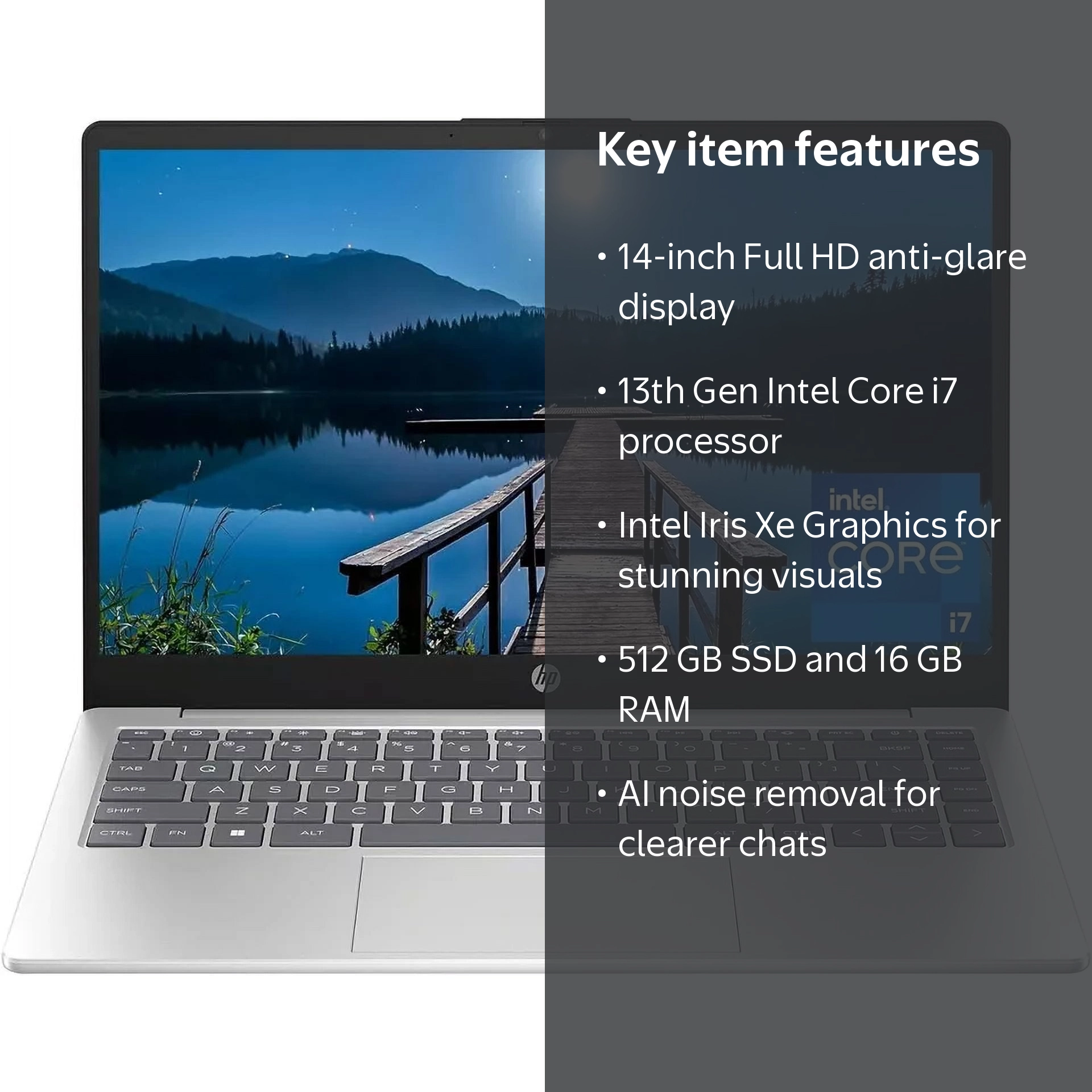 HP, Laptop, 14-inch, FHD Display, 13th Gen Core i7, 16 GB RAM
