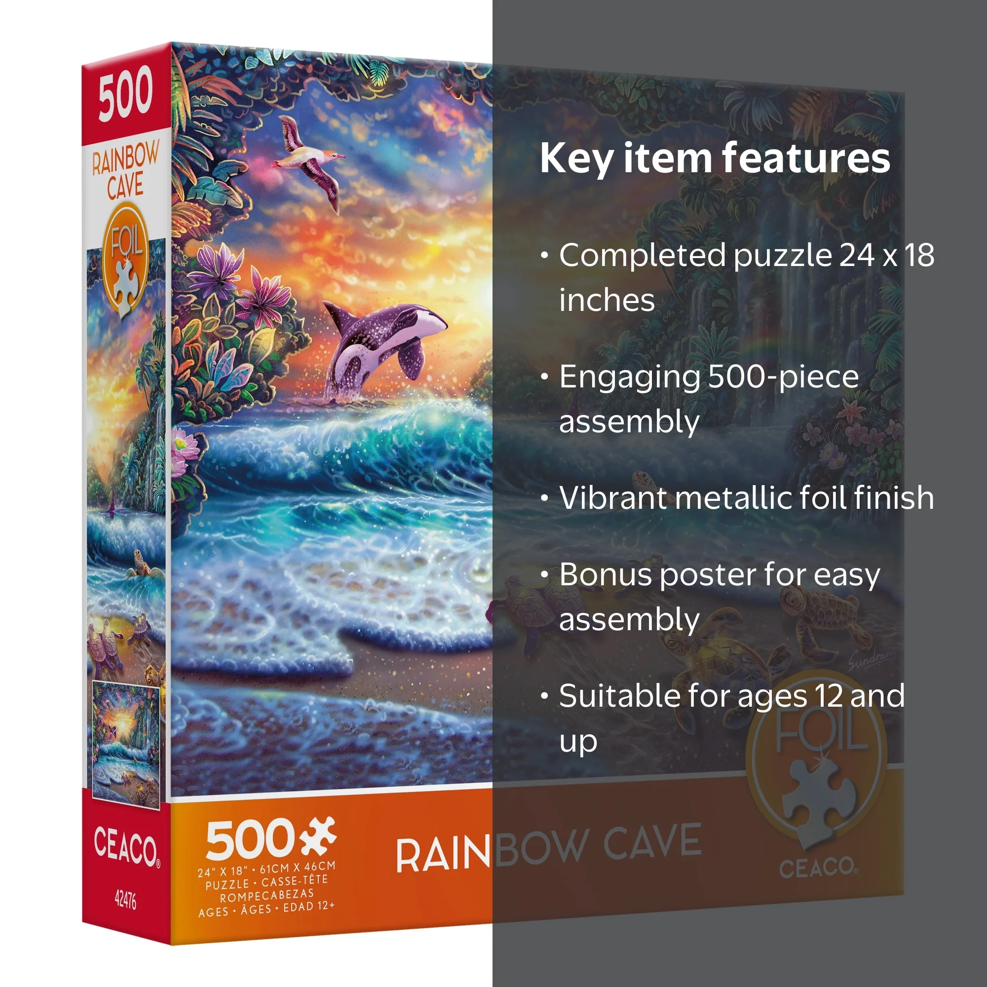 Ceaco 500 Piece Rainbow Cave (Steve Sundram) Interlocking Jigsaw