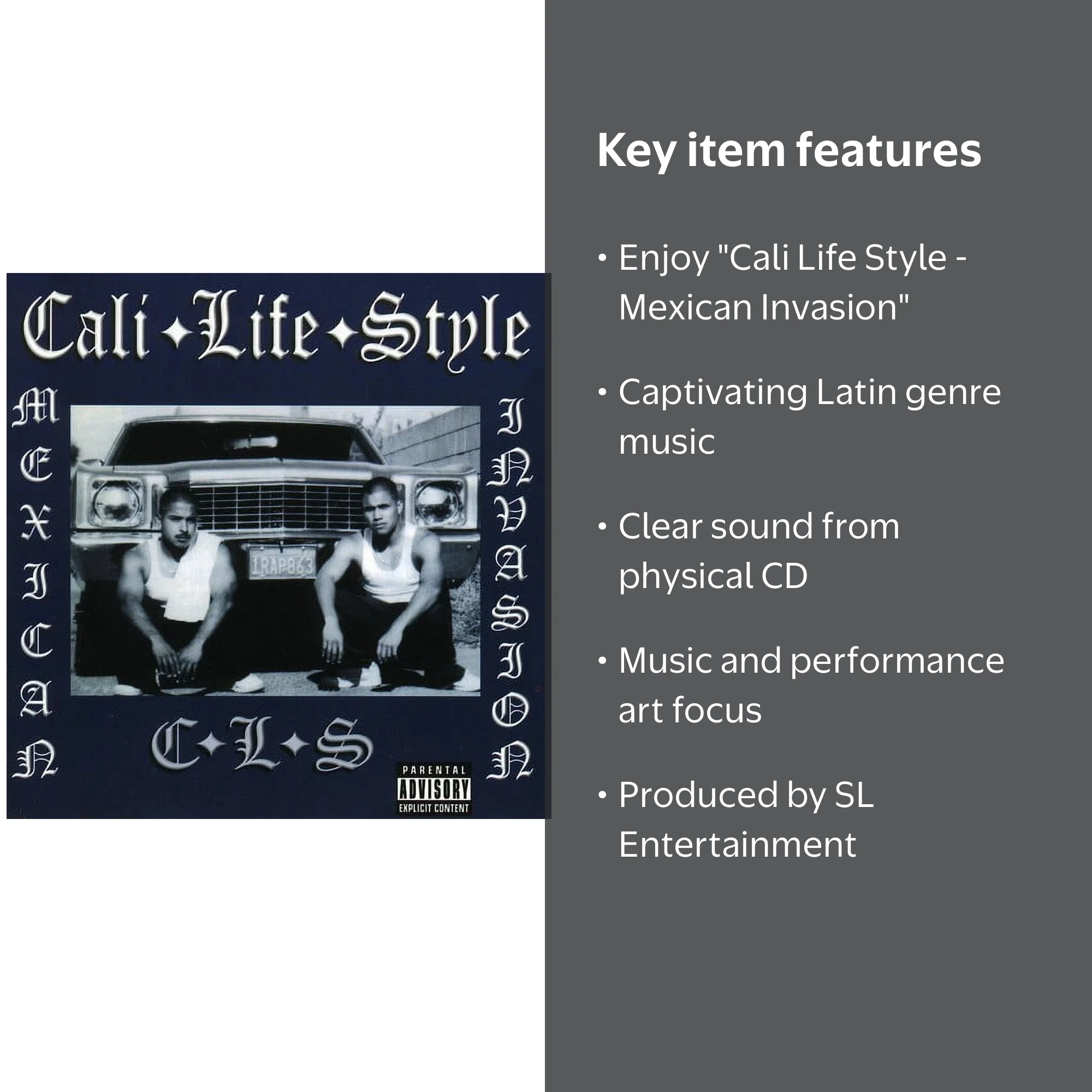 Cali Life Style - Mexican Invasion - Music & Performance - CD