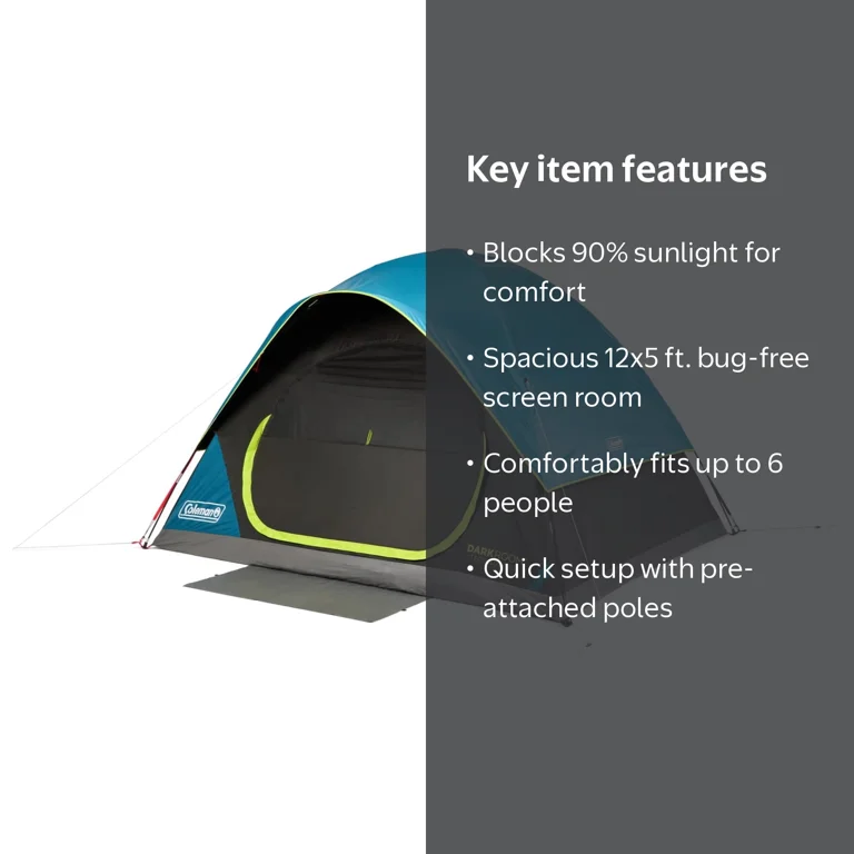 Coleman 6-Person Stardome Dark Room Tent - Walmart.com