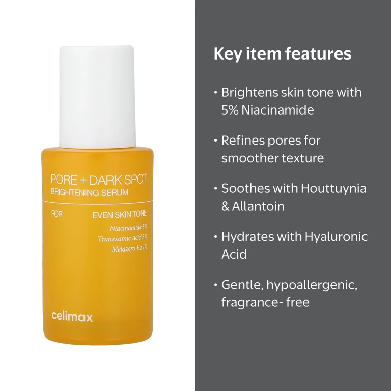 Celimax Pore + Dark Spot Brightening Serum, 1.01 fl oz - Walmart.com