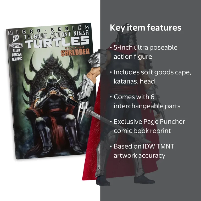 McFarlane Toys, Teenage Mutant Ninja Turtles, Shredder, Action