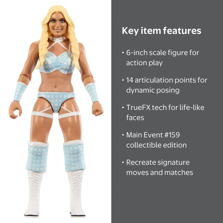 WWE Tiffany Stratton Action Figure, Main Event Series #159, 6-inch
