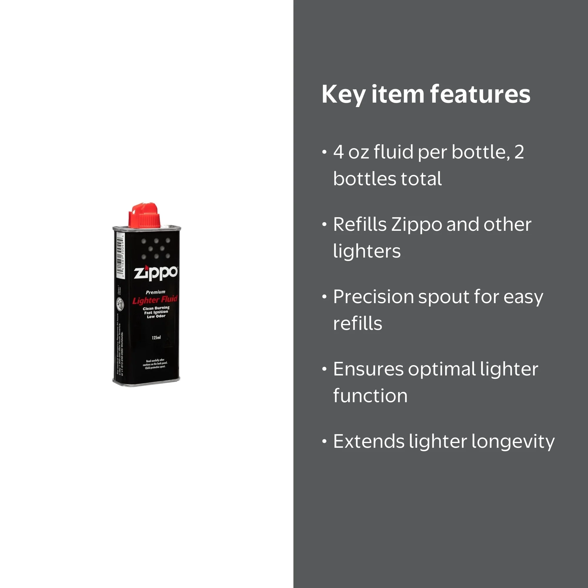 cigarette lighter fluid walmart Zippo Premium Lighter Fluid, 4 Oz, 2 Pack for Refilling Lighters