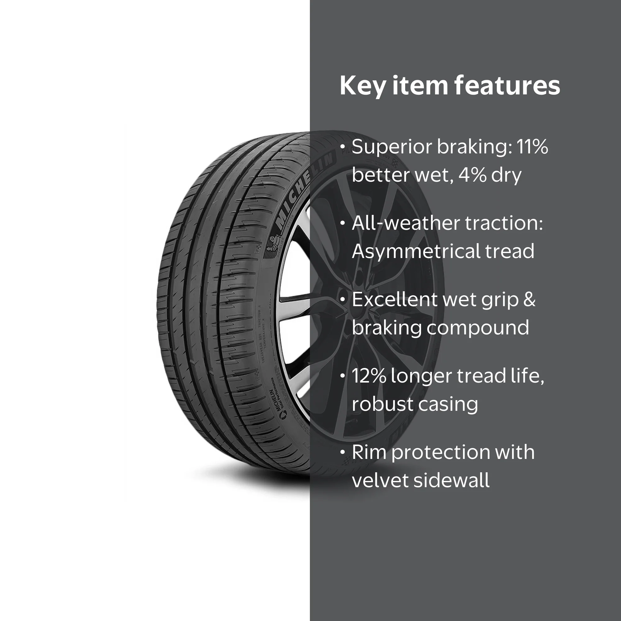 Free Shipping! Michelin Pilot Sport 4 SUV Tire, 255/45R20 105Y XL
