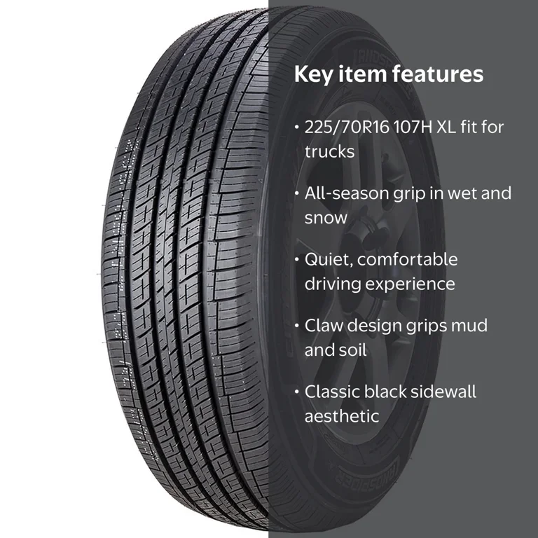 タカダ225／70R16 Landspider, Passenger Tire, All Season 225/70R16, Black - Walmart.com