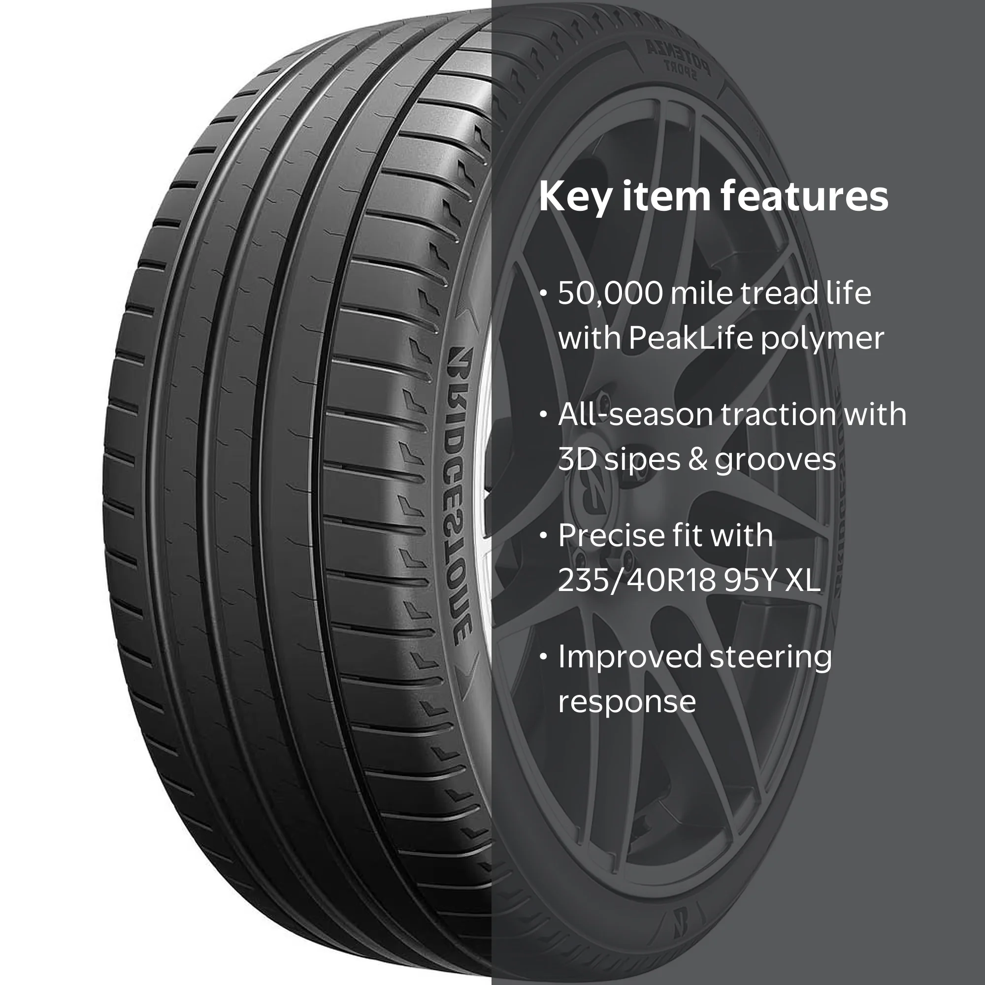 Bridgestone Potenza Sport A/S UHP All Season 235/40R18 95Y XL