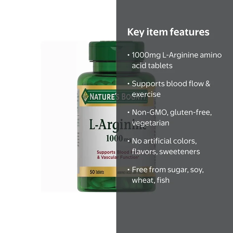 Nature's Bounty L-Arginine 1,000 mg 50 Tabs
