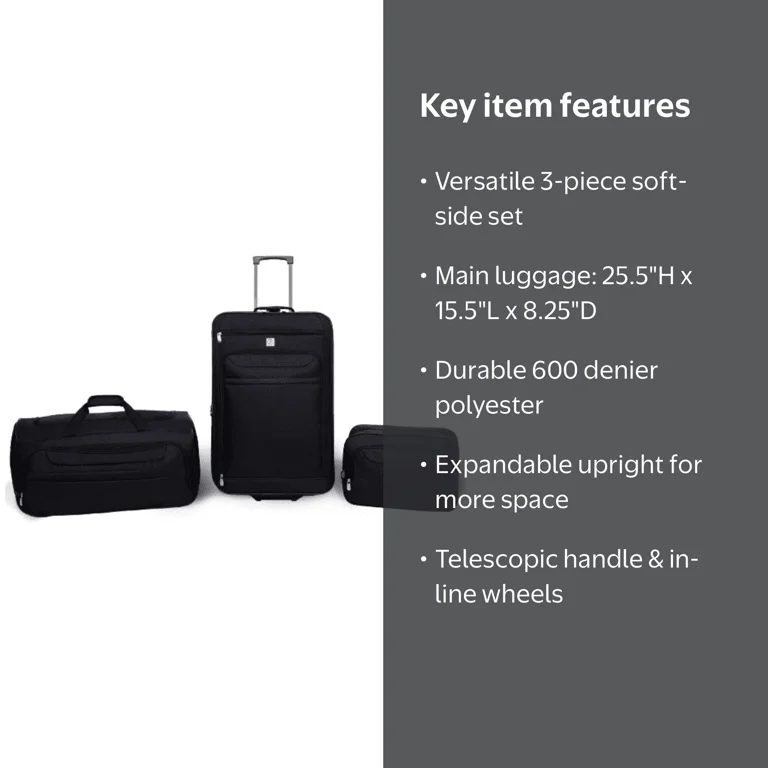 Protege 3 Piece Luggage Set, 24