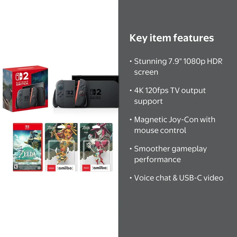 Nintendo Switch 2 Console + The Legend of Zelda Tears of the