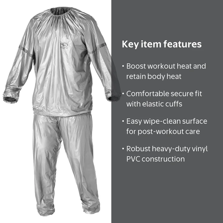 Athletic Works Sauna Suit, S/M, Silver - Walmart.com