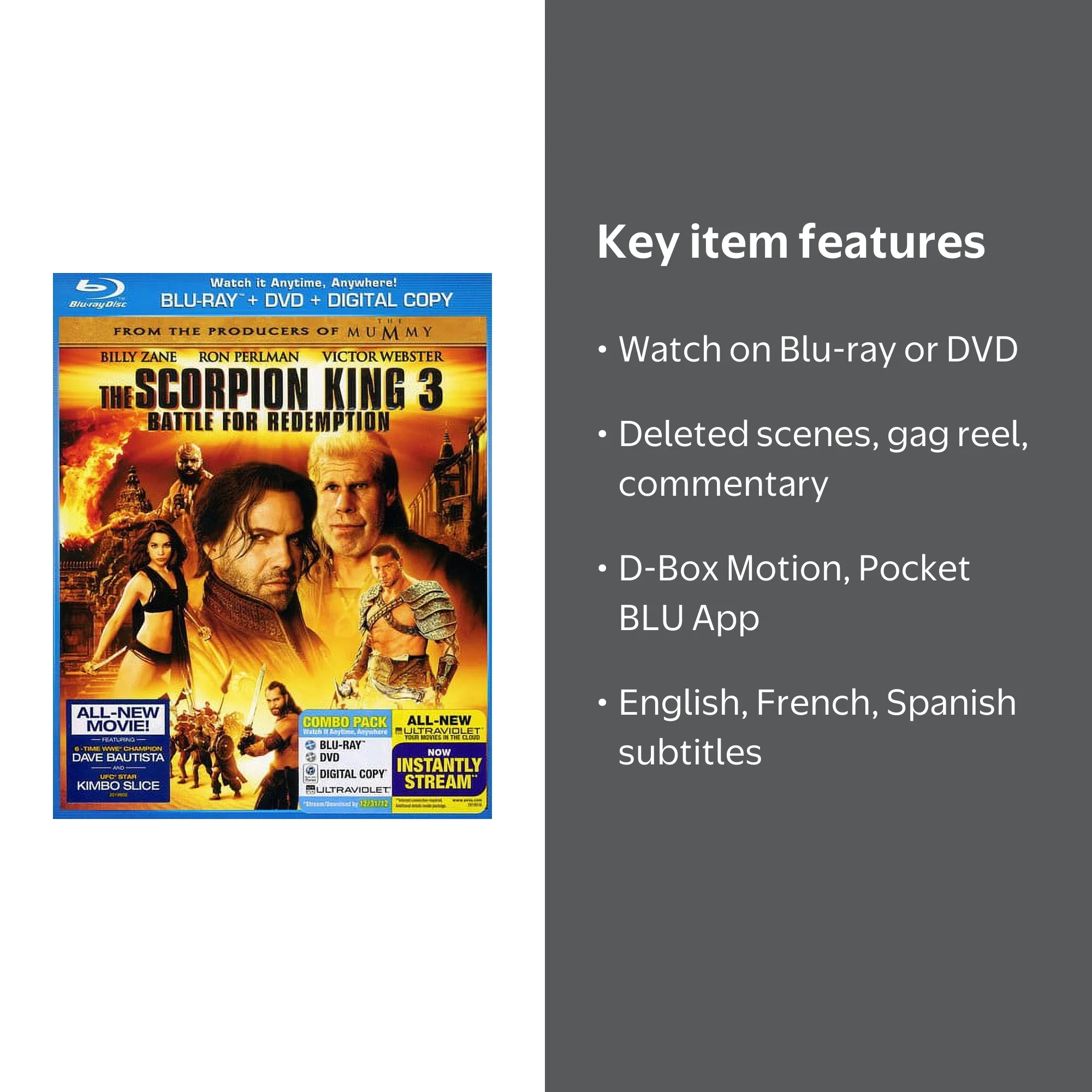 The Scorpion King 3: Battle For Redemption (Blu-ray + DVD