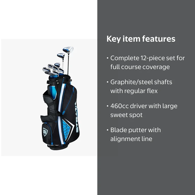 Callaway Men's '19 Strata Complete 12-Piece Golf Iron Set with Bag