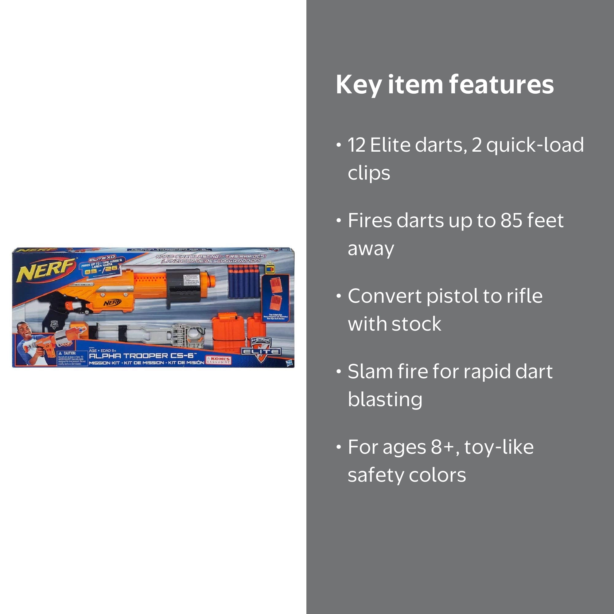 Nerf N-Strike Elite Alpha Trooper CS-6 Mission Kit - Walmart.com