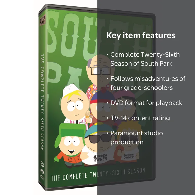 Paramount Home Video, South Park DVD, Season 26, Complete Set