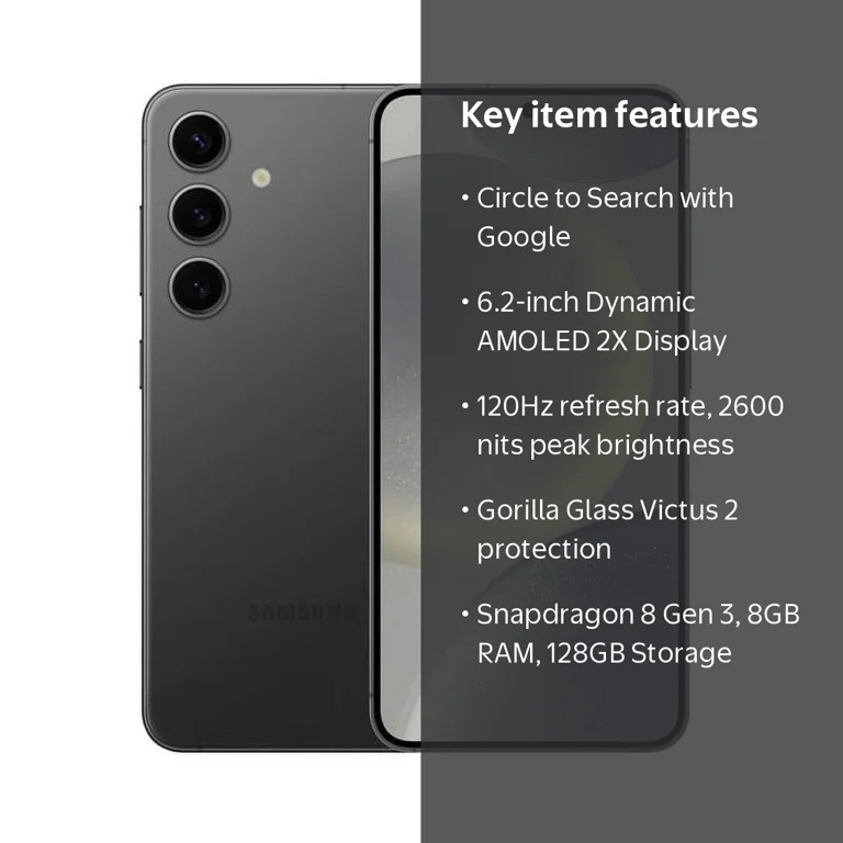 Restored Samsung Galaxy S24 128GB Fully Unlocked Phantom Black Restored Samsung Galaxy S24 128GB Fully Unlocked Phantom Black