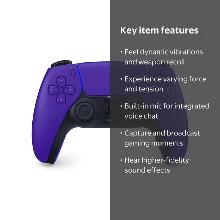 Sony PS5 DualSense Wireless Controller, Galactic Purple - Walmart.com