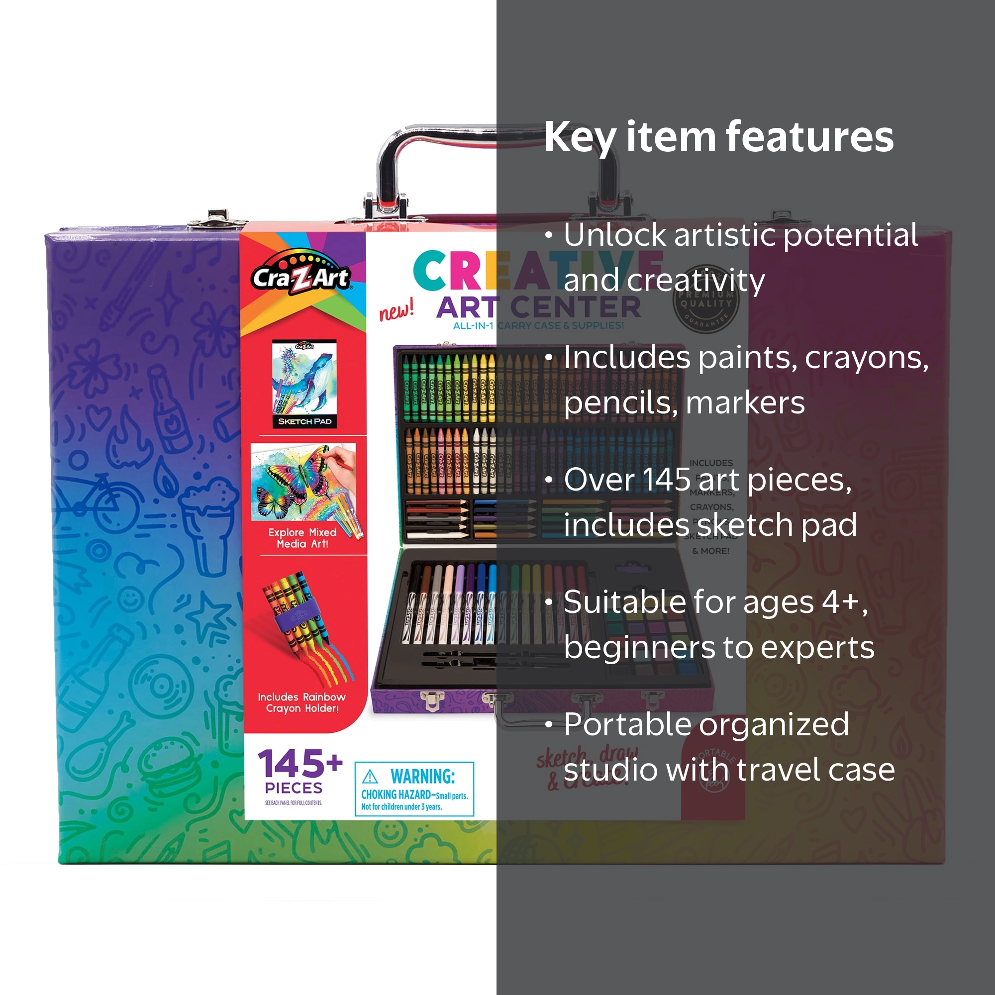 Cra-Z-Art Creative Art Center Drawing Set for Children Ages 4 and