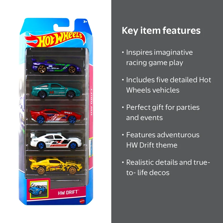 Hot Wheels 5-Pack セット まとめ売り Hot Wheels 5 Pack, HW Drift - Walmart.com