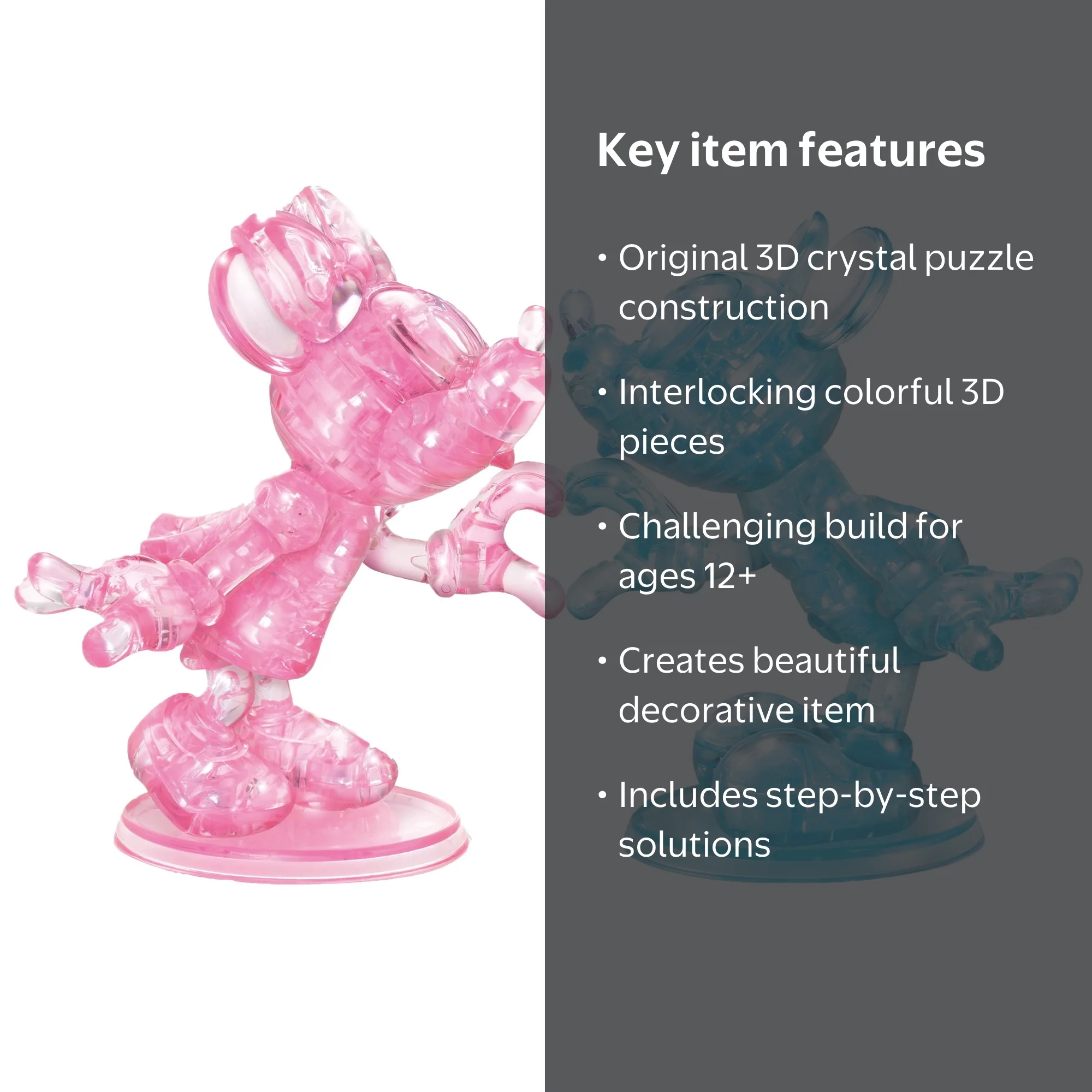 Original 3D Crystal Puzzles Mickey and Minnie 3D Crystal Puzzle