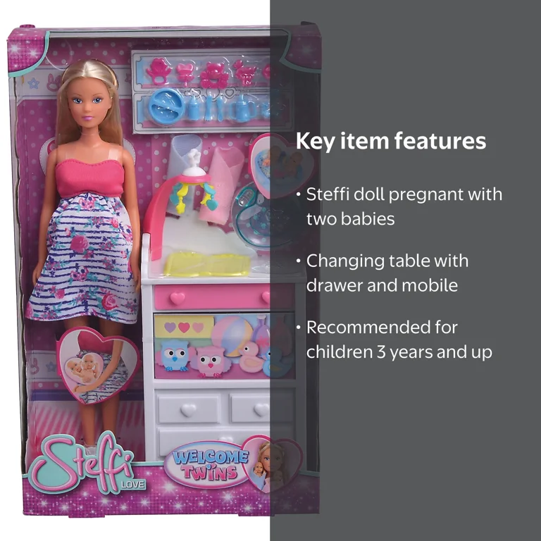 Simba Toys Steffi Love Welcome Twins Fashion Doll Toy, Children 3+