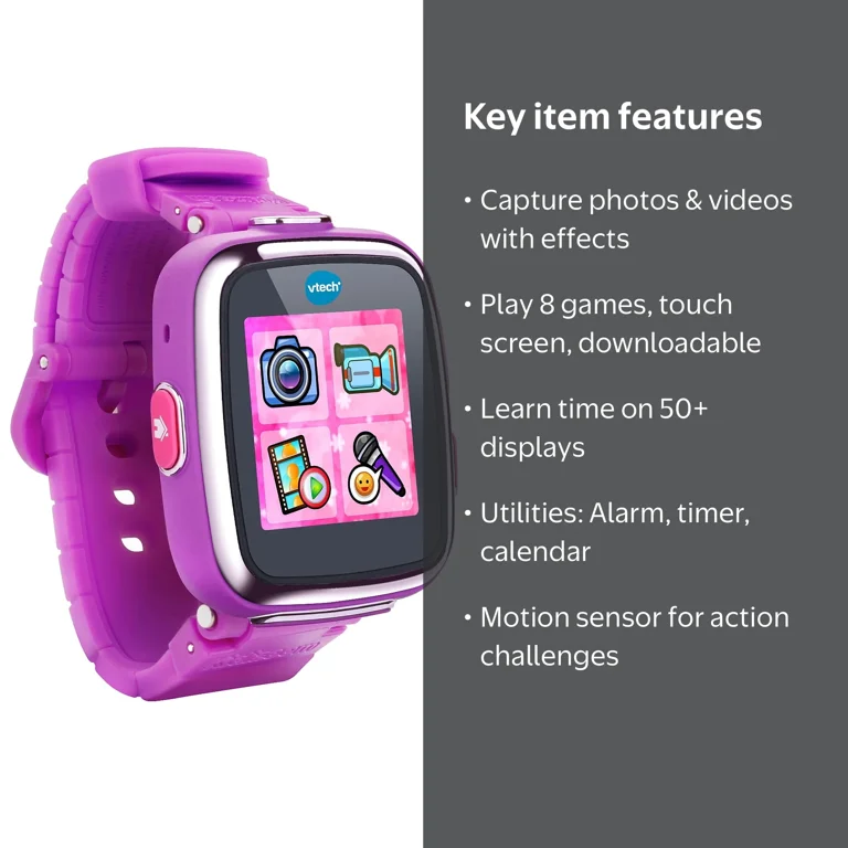 VTech, Kidizoom Smartwatch DX, One Size, Vivid Violet - Walmart.com