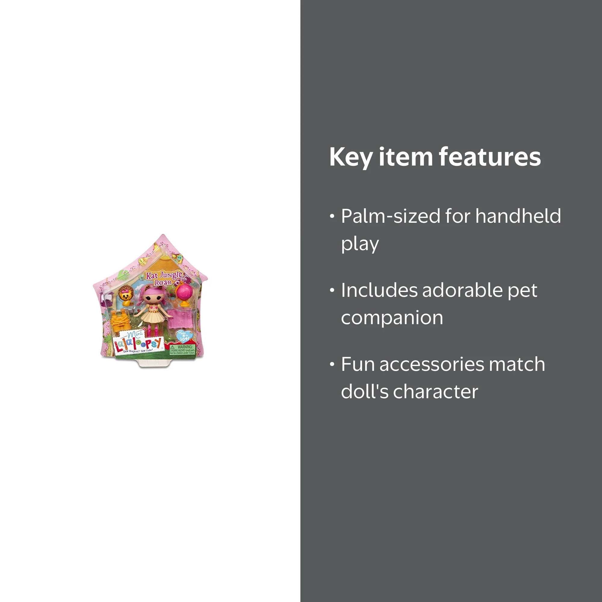 Mini Lalaloopsy Doll - Kat Jungle Roar - Walmart.com