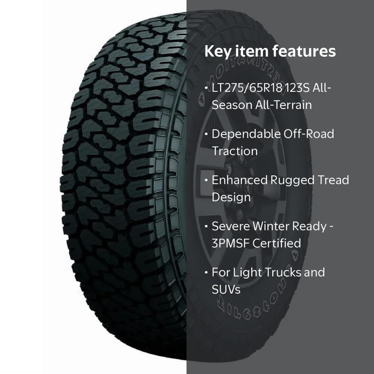 Firestone Destination X/T LT275/65R18 123S Tire Fits: 2019-23