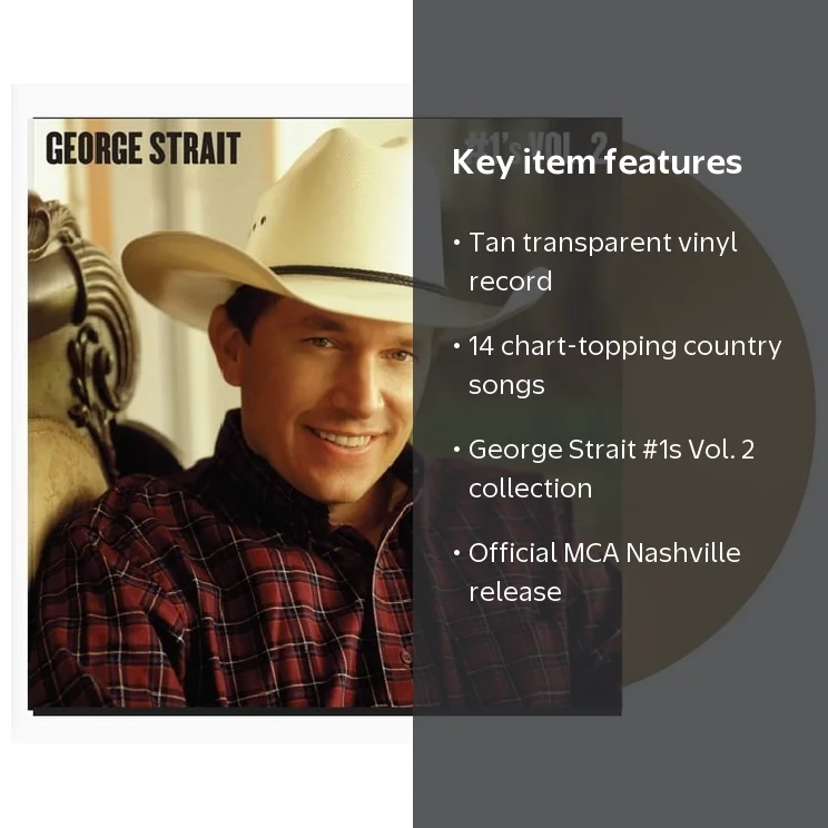 MCA Nashville, George Strait - #1's, Vol. 2, Vinyl, Tan