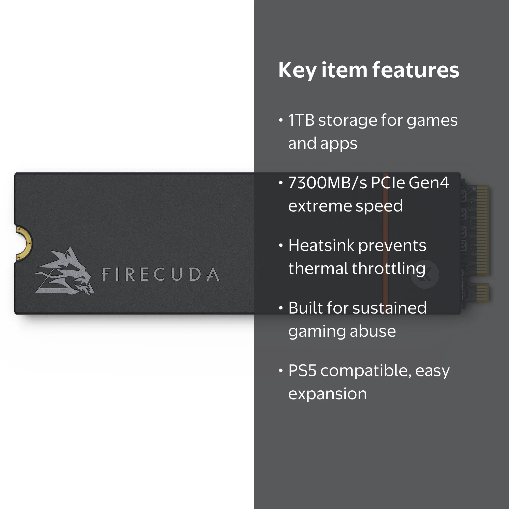 Seagate, FireCuda 530 NVMe SSD, 1TB, PCIe Gen4 x4 Gaming - Walmart.com