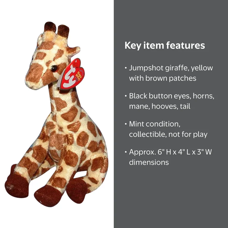 Ty Beanie Baby: Jumpshot the Giraffe | Stuffed Animal | MWMT